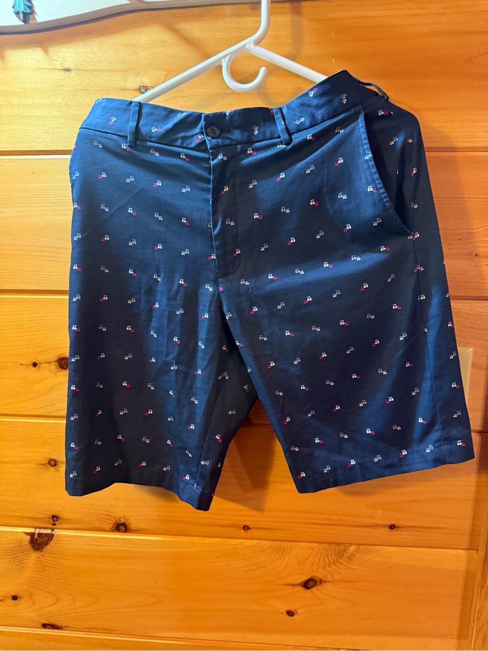 Navy Walter Hagen Printed Men's Golf Shorts